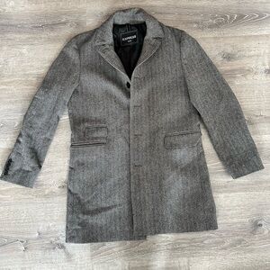 Express - Men’s Dress Trench Coat - Grey - Size Medium - Worn Once